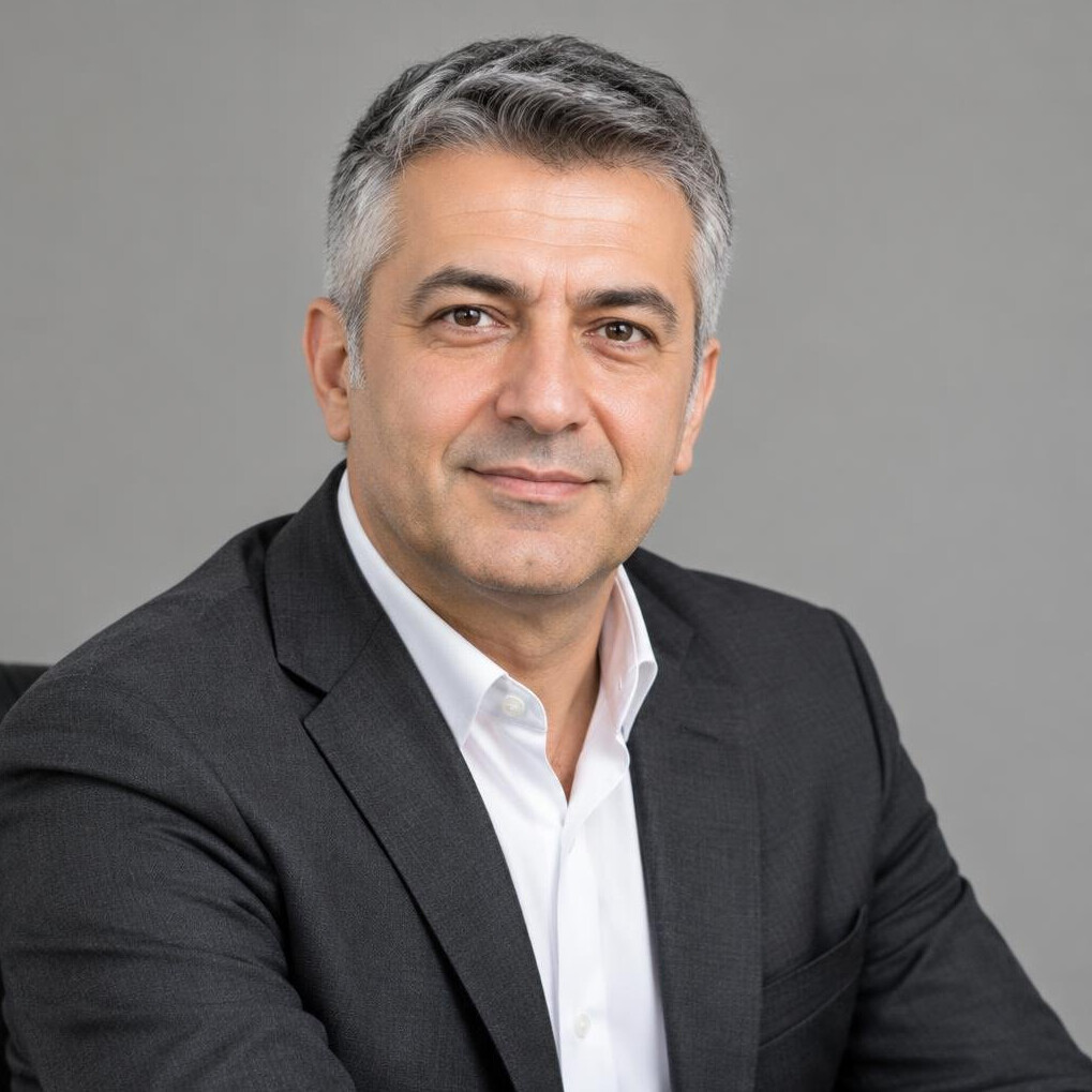 Portrait of a Turkish man financial advisor in a suit